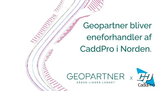 Geopartner bliver eneforhandler af CaddPro i Norden